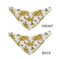 thumbnail image 3 of Naloa Bird Sunflowers Dog Bandana Large and Small-Dog Scarf Bib Handkerchief Accessories for Dogs and Cats(S-L)-Large, 3 of 5