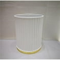 thumbnail image 1 of NuSteel PAN8H Panache Ceramic & Gold Wastebasket, 1 of 1