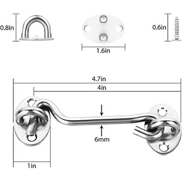 Paquete De 2 Ganchos De Acero Inoxidable 304 Con Rodamientos Para Columpios Ideales Para Colgar Hamacas En Vigas De Madera Y Metal 99064899