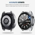 thumbnail image 4 of [2+2Pack] Compatible for Samsung Galaxy Watch 3 45mm Screen Protector and Case, 2 Pack Tempered Glass Protective Film and 2 Pack TPU Watch Cover Accessories Set for Galaxy Watch3 45, Titanium, 41mm, 4 of 7