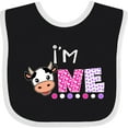 thumbnail image 3 of Inktastic I'm 1 Cute Cow and Polka Dots Boys or Girls Baby Bib, 3 of 4