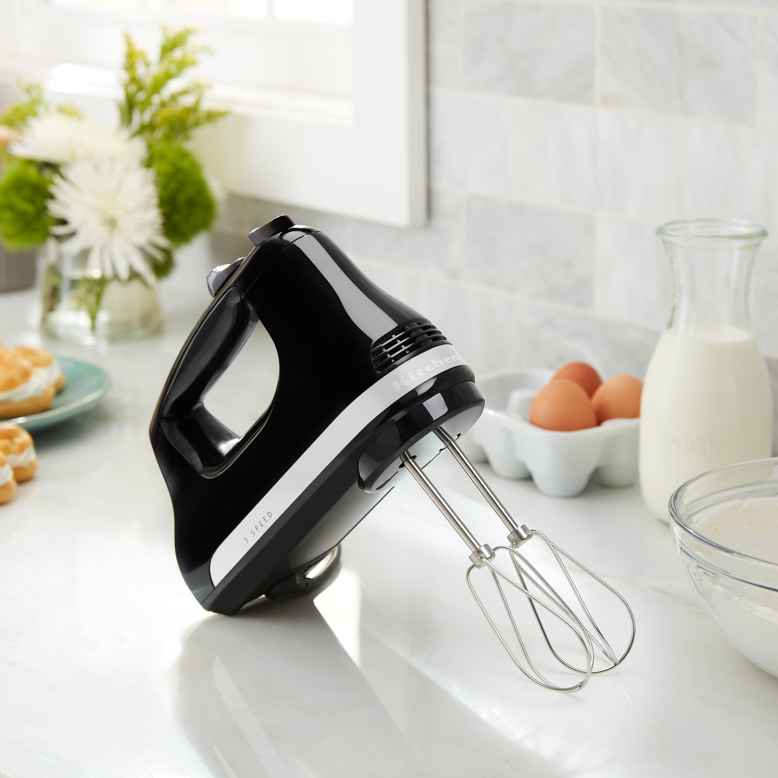 KitchenAid Ultra Power 3-Speed Hand Mixer, Black photo 3