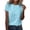 Light Blue, variant on Trendfront Womens Summer Crew Neck Short Sleeve Tops Classic Stripe Pattern Tees Printed Casual Everyday Fashion Wear T-Shirts
