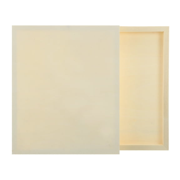 Uxcell 2Pcs Wood Canvas Boards, 10x12 Inch Wood Art Canvases Square Unfinished Wood Panel for Painting, Crafts, DIY Projects, Pouring Art