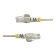 thumbnail image 3 of StarTech.com Câble Ethernet LSZH Slim 1 Pieds, 10 Gigabit Snagless RJ45 100W Patch Cordon, CAT 6 10Gb UTP Câble Réseau avec Soulagement de la Souche, Gris, Testé contre les Chutes/etl/faible Fumée Zéro Halogène - Catégorie 6 - 28AWG (N6PAT1GRS) - Câble Patch - RJ-45 (m) à RJ-45 (m) - 1 Pied - Strip SNS - Gris Chat, 3 of 4