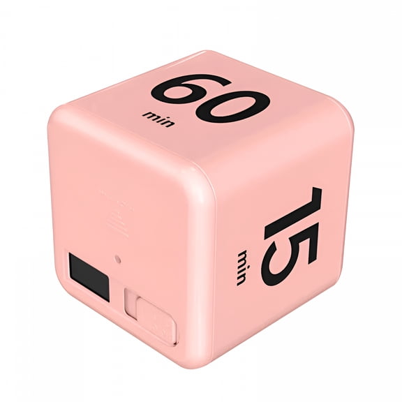 GJX Study Timer Cube Timer Pomodoro Timer, Cube for Time Management and Countdown Settings with Gravity Sensor Flip Timer for Studying, Cooking, Exercise (15-20-30-60 Minutes)