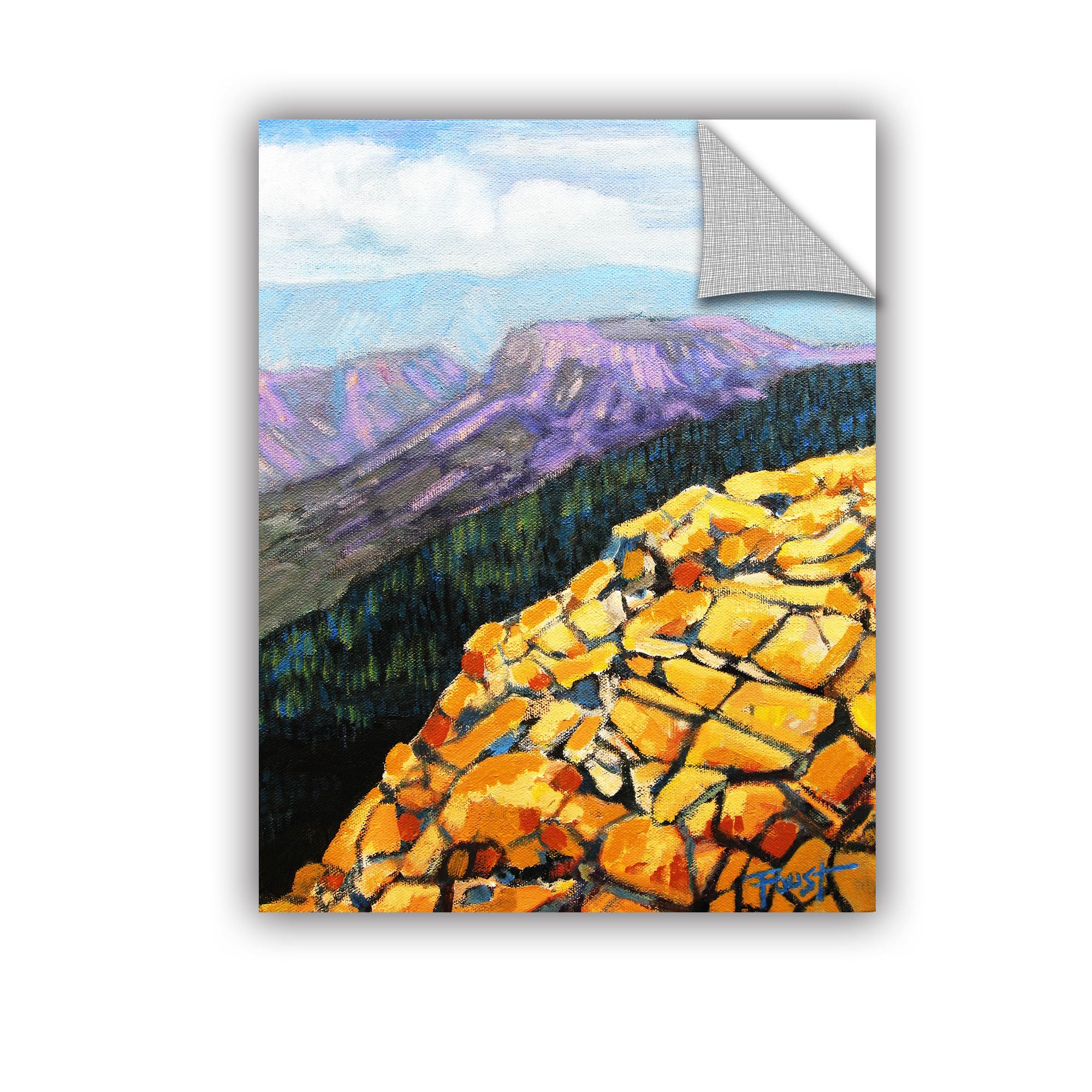 ArtAppealz Gene Foust "Yellow Brick Road" Removable Wall Art