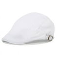 thumbnail image 4 of Zhuge Gorra plana de algodón para hombre, gorra de caza estilo Ivy Gatsby Newsboy, boina para hombre (amarillo claro), 4 of 4