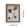 thumbnail image 2 of SLYNSHome Shadow Box for Decoration,Bouquet Shadow Box Display Case with Solid Wood Frame and Removable Glass Window Memory Box for Memorabilia Photos Awards Medals Gift, 2 of 5
