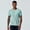 Mint Green, variant on Men's Cooling Ice Silk Running Shirts Quick Dry Short Sleeve Athletic Gym T-Shirts UPF 50 Outdoor Workout Tshirts Printed Big and Tall Size M-4XL Mint Green