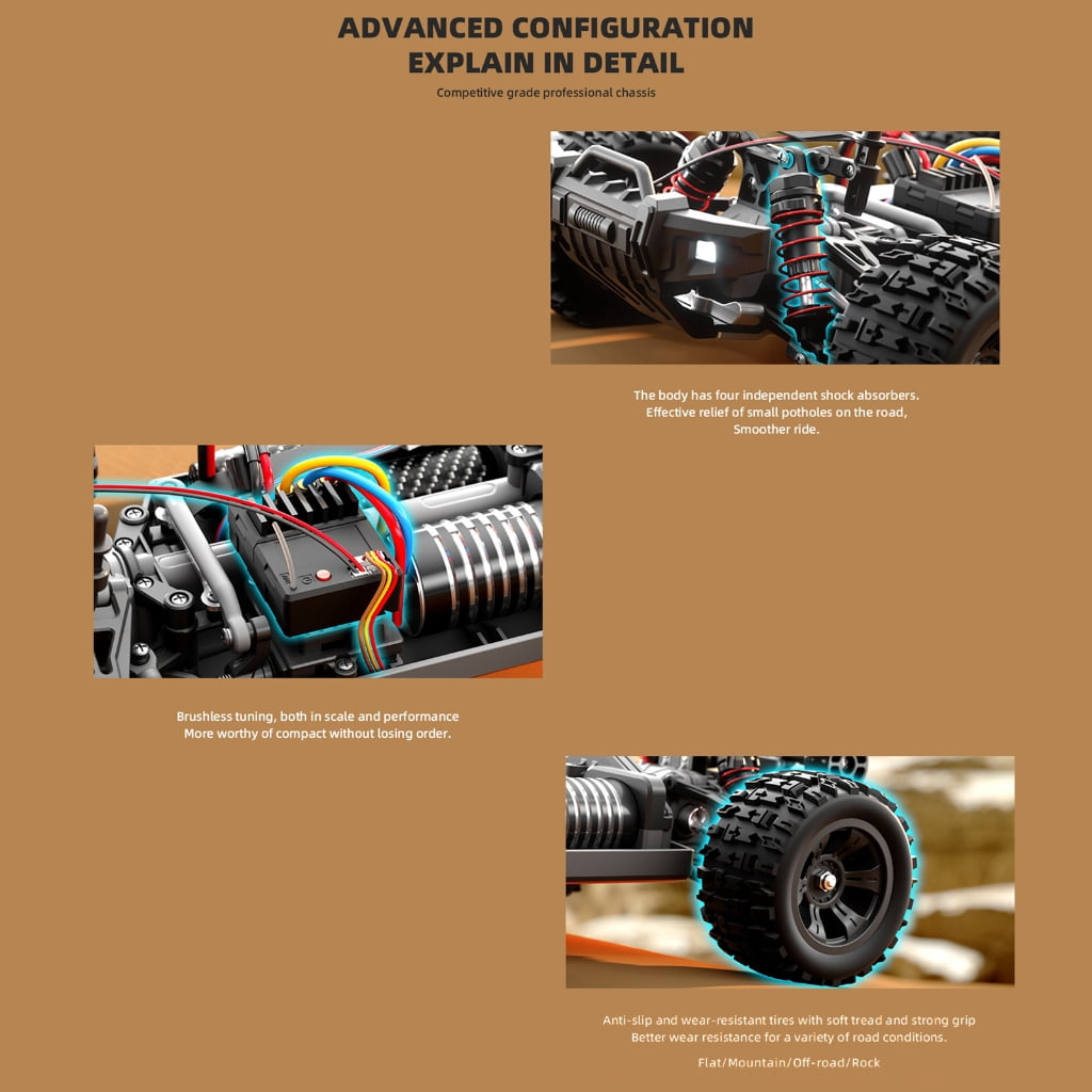Yokua Drift Car Model Car Vehicle Remote Novelty Vehicle Four-Wheel Model Car