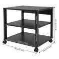 thumbnail image 2 of AV Media Stand, 3-Tier AV Media Stand, Audio-Video Media Stand with Wheels, 2 of 19
