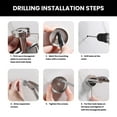 thumbnail image 3 of 6-Piece Bathroom Hardware Set, Stainless Steel Towel Bar, Towel Ring, Toilet Paper Holder & Wall Hooks, Wall Mounted Bath Accessories for Modern & Farmhouse Bathrooms, 3 of 10