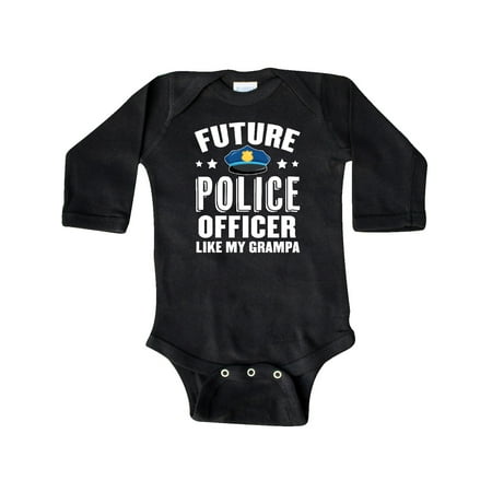 

Inktastic Future Police Officer Like My Grampa Gift Baby Boy or Baby Girl Long Sleeve Bodysuit