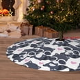 thumbnail image 6 of Lsque Cartoon Raccoon Print Christmas Tree Skirt, Tree Skirt with Ties or Velcro, Perfect for Holiday Decorations, Halloween, and New Year-30", 6 of 7