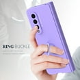 thumbnail image 5 of Mantto for Samsung Galaxy Z Fold4 Slim Case,Built-in Screen Protector & Rotatable Ring Bracket,Shockproof Hinge Protection Magnetic Car Mount Anti-Fingerprint Ultra Thin Phone Case,Purple, 5 of 7