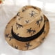 thumbnail image 4 of Sombreros de paja para hombres y mujeres con circunferencia de 56-58 cm, sombreros de ala corta, sombreros de copa retro de verano, sombreros de jazz, sombreros de protección solar, 4 of 5