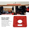 thumbnail image 2 of Router Table Insert Plate, Universal Aluminum Alloy 6061 Anodic Oxidation Engraving Router Table Plate Router Table Insert Plate Trimmer Woodworking, 2 of 8
