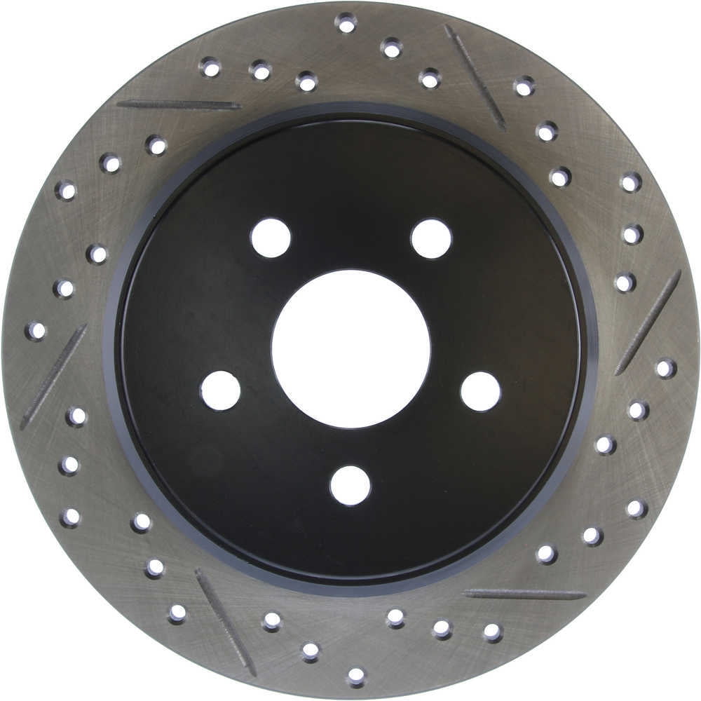 StopTech 03-09 Chrysler PTCruiser Tur / 03-05 Dodge Neon SRT-4 Rear Left Slotted & Drilled Rotor Fits select: 2004-2005 CHRYSLER PT CRUISER TOURING