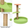 thumbnail image 4 of Cat Scratching Post - Cat Tree with Shelf and Bed Wood Kitten Scratcher Post with Sisal Rope - Shelf and Wood Kitten Scratcher Post for Indoor Cats Small Cats, 4 of 5