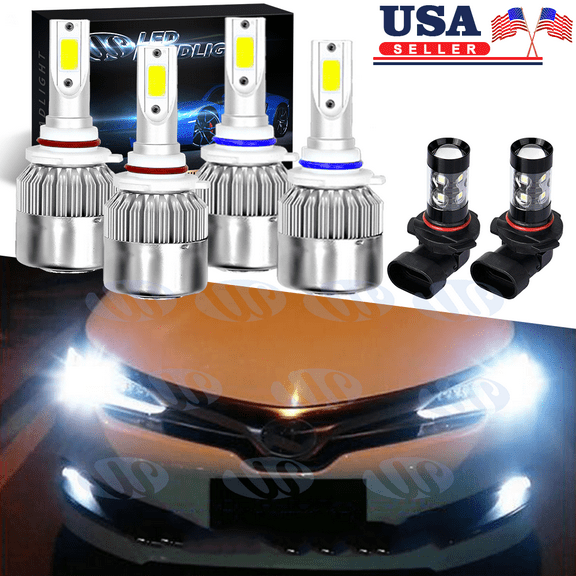 For Toyota Corolla 2005 2006 2007 2008 LED Headlight High Low Fog Light Bulb Kit