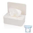 thumbnail image 1 of Distributeur de Lingettes Compatible avec Cottonelle, Paquet de Recharge pour Lingettes Humides, Contenant de Lingettes Rechargeables, Porte-Lingettes Réutilisable avec Base Antidérapante, Couvercle Scellé à Ouverture Facile, Garde les Lingettes Propres, pour la Maison, le Bureau, la Voiture, 1 of 6