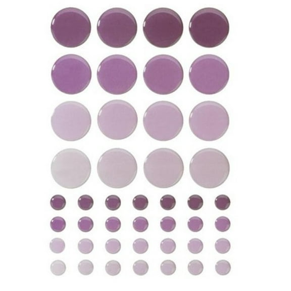 Sticko Tiles Play Stickers-Dark Purple Circle