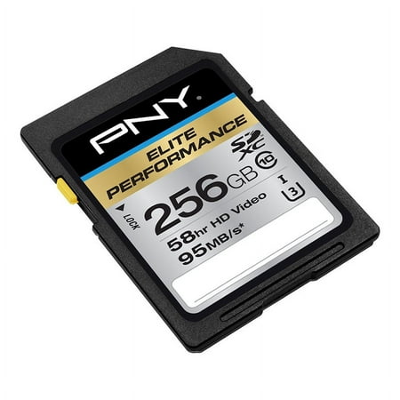 PNY - 256GB Elite Performance Class 10 U3 SDXC Flash Memory Card