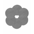 thumbnail image 7 of 13 Inch Round Placemats Set of 6, Vintage Dark Gray Non Slip Heat Insulation PP Table Mats, Farmhouse Retro Solid Color Linen Texture Washable Place Mats for Kitchen Dining Party Table Decor, 7 of 7