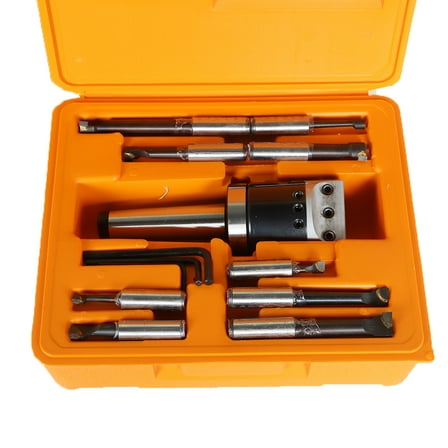 labwork 3 Pieces Boring Tool Set 2 Inch Head 3MT Shank & 1/2" Boring Bar Set