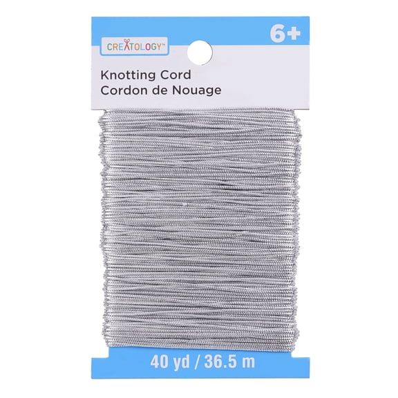 24 Pack: Silver Knotting Cord by Creatology