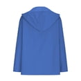 thumbnail image 4 of Fleece-Lined Rain Jacket, Waterproof Hiking Shell, Winter Outdoor Coat Blue M , Coat, 4 of 5