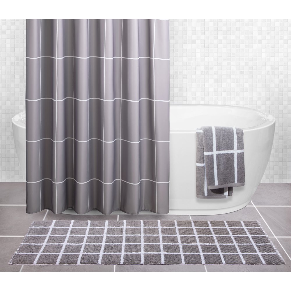 Sparrowhawk Brandon 100 Cotton, Reversible 22" x 60" Gray/White