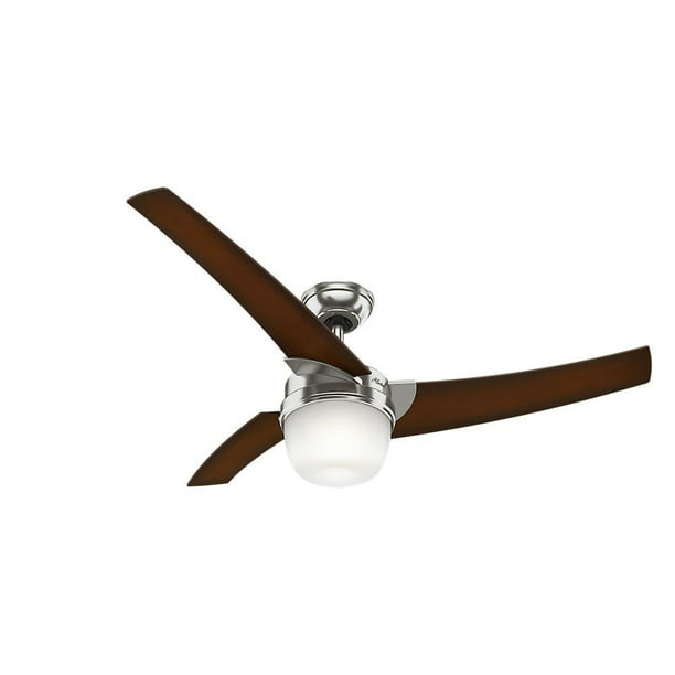 Hunter 59054 54 In Eurus Contemporary Brushed Nickel Coffee Beach Indoor Ceiling Fan With Light Com Hunter 59054 54 In Eurus Contemporary, Hunter Fans 54 Windemere 5 Blade Ceiling Fan With Remote