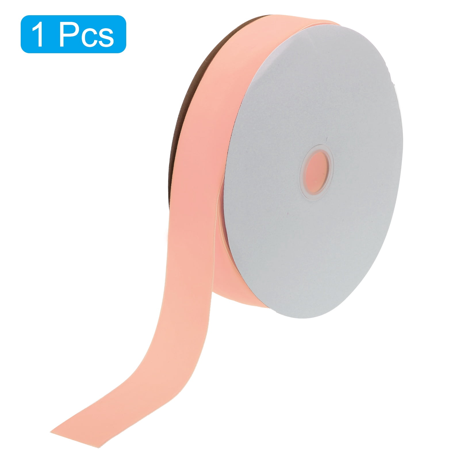 Uxcell Velvet Ribbon Single Face Spool Silky Velvet Fabric for DIY Crafts Gift Wrapping 1 1/2" x 10 Yard Bright Orange