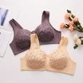 thumbnail image 4 of Wycnly Push Up Bra for Women Open Front Button Plus Size Seamless Bralette Elder Compression Full Coverage Full Figure Bras Seamless Bra Bras, 4 of 4