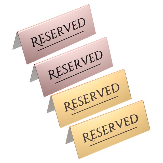 unbranded 4Ud Placas De De En Acrílico Con Visibilidad Para Recepción O Cena
