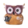 thumbnail image 2 of Owl Flower Pot Statue Decor Owl Flower Pot Figurine Cute Owl Flower Pot Sculpture for Entryway Tabletop Decoration Craft Anniversary Gift, 2 of 9