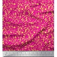 thumbnail image 1 of Soimoi Pink Modal Satin Fabric Aboriginal Mosaic Print Fabric by the Yard 42 Inch Wide, 1 of 3