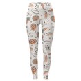 thumbnail image 3 of Gibobby Leggins estampados Mallas con estampado huevos Pascua para mujer, mallas deportivas con Control Yoga para mujer, mallas talle（Blanco， L), 3 of 5