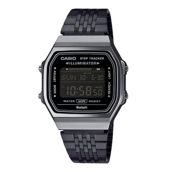 Casio Vintage Digital Smartphone Link Stainless Steel Quartz ABL-100WEGG-1B Unisex Watch