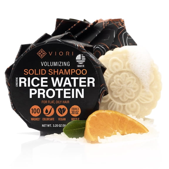Viori Citrus Yao Shampoo Bar Made with Rice Water- Volumizing