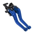 thumbnail image 1 of Palancas de freno y embrague cortas Unique Bargains para YAMAHA YZF-R25 2014-2015, palanca de freno ajustable en 6 posiciones, aleación de aluminio azul, 1 par, 1 of 7