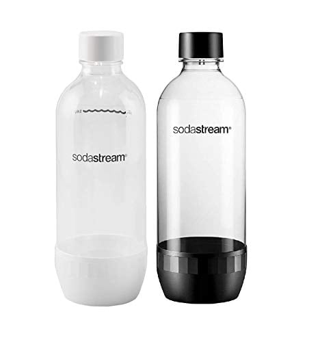 Silver SodaStream 1 Litre Single Fuse Metal Bottle 
