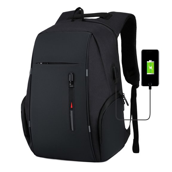 Waterproof Work Travel Backpack 17″ Laptop Backpack Men Travel Carry on Business Backpack With USB Charging Port