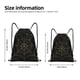 thumbnail image 2 of Fotbe Golden Spider Web Bolsa Mochila con Cordón Estampada, Bolsa de Gimnasio Deportiva, Bolsa Cinch, Bolsa con Cordón para Hombres y Mujeres-Medium, 2 of 6