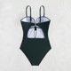 thumbnail image 5 of Trajes de baño para mujer, moda de verano para mujer, color sólido con cojín en el pecho y sin soporte de acero, traje de baño con tirantes sin espalda, trajes de baño para mujer, trajes de baño para, 5 of 9