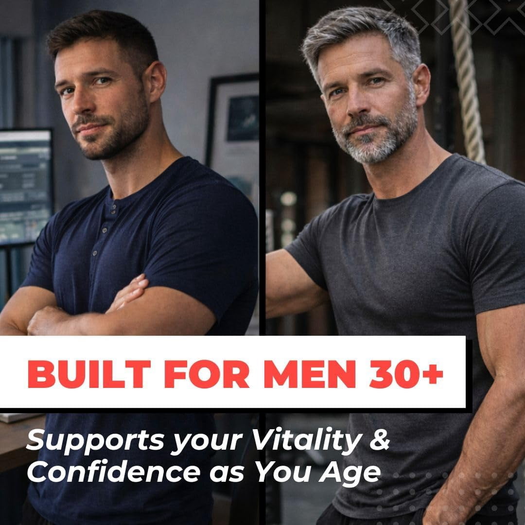 Vitalyra Testo Booster - Natural Testosterone Support Supplement for Men | Promotes Energy, Stamina, and Vitalyraity | Men’s Health | Made in USA | 30 Days Supply