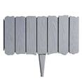 thumbnail image 2 of 12 Panel Decorative Garden Fence, Rock Gray Landscape Border Edging for Flower Beds Lawns, Plastic Yard Fencing with Interlocking Design, Outdoor Plant Protection Barrier, Easy Install Garden Border, 2 of 5