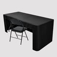 thumbnail image 3 of Fitted Tablecloth for 6 Foot Tables - Open Back Washable Polyester Rectangle Table Cover for Party Wedding Banquet Craft Show, 3 of 7